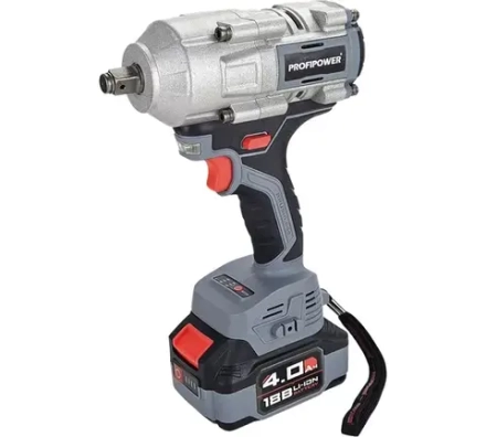 Аккумуляторный бесщеточный ударный гайковерт PROFIPOWER T-900N (20B, Li-ion-1шт, 4.0Ач, 900Нм, ударный) (E0186M1)