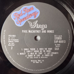 Винтажная виниловая пластинка LP Paul McCartney And Wings Red Rose Speedway (Japan 1973) (No Obi) (2 Booklet)