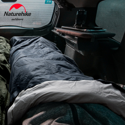 Спальный мешок Naturehike Y150L с круглым дном и капюшоном, зеленый, молния слева (NH21MSD08)