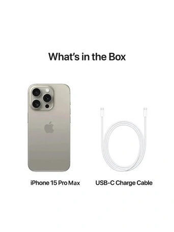 Смартфон Apple iPhone 15 Pro Max 512GB nano SIM + eSIM, титан