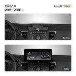 Магнитола для Honda CR-V 4 2012-2016 - Teyes LUX ONE ROUND монитор 12.3", Android 10, Быстрая, CarPlay, 4G SIM-слот