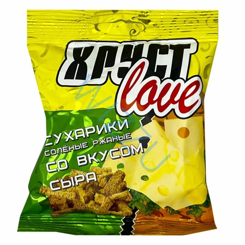 Сухарики ХрустЛав ржаные со вкусом сыра 33 гр