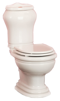 Унитаз напольный Migliore Milady ML.MLD-25.701.BI горизонтальный выпуск, кнопка