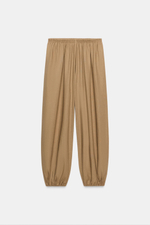 БРЮКИ-ШАРОВАРЫ ИЗ ЛЬНА — ZARA