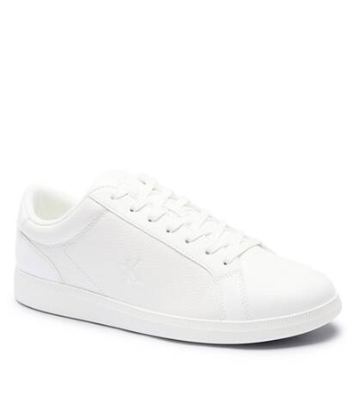Кожаные кроссовки Calvin Klein Jeans - белый(YM0YM01190)