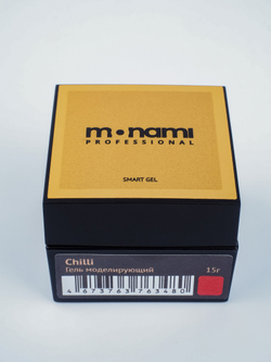 Monami Smart Chilli Gel - Гель жесткий моделирующий красный, 15гр