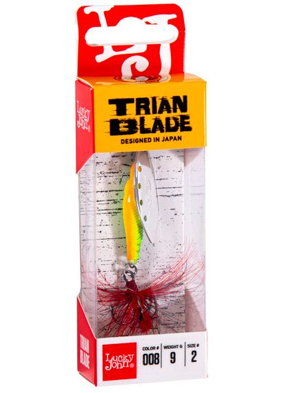 Блесна вращающаяся Lucky John TRIAN BLADE LONG 09.0г 008
