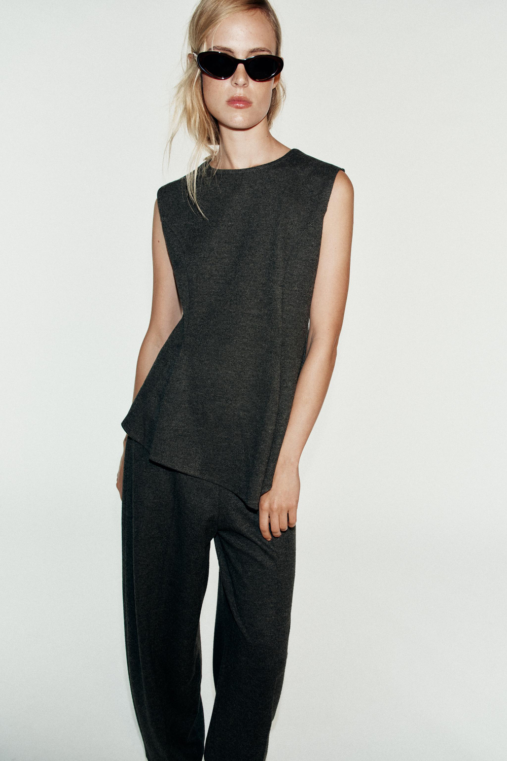 МЯГКИЕ БРЮКИ CARROT FIT — ZARA