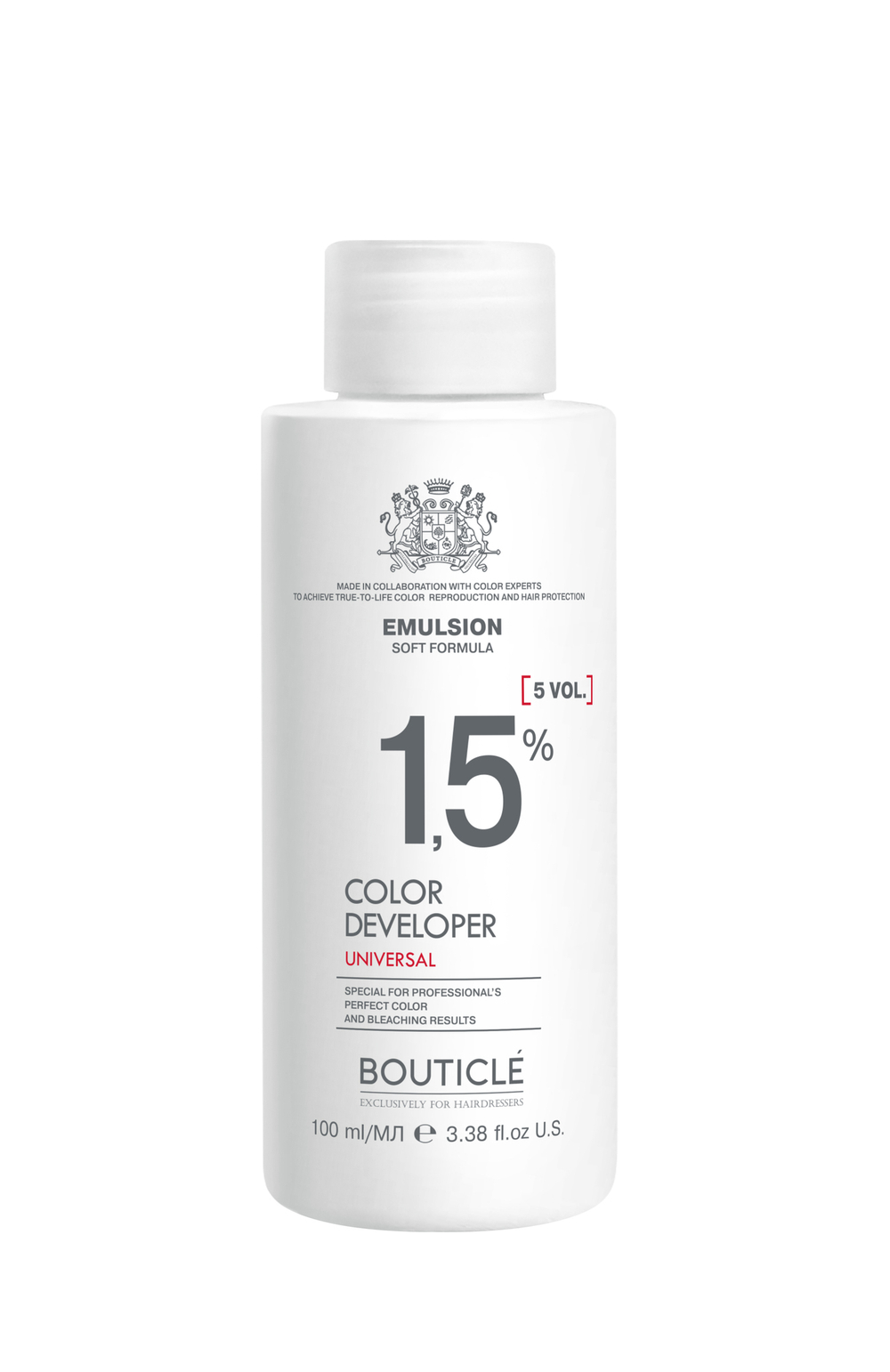 Окисляющая эмульсия 1,5% "BOUTICLE Developer Emulsion 5 vol" 100 мл