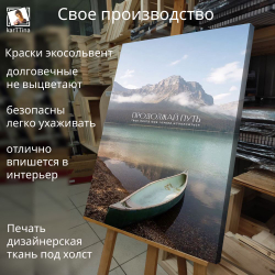 Картина интерьерная karTTina "Лучше стыдно чем никогда", 50х70см 1шт.