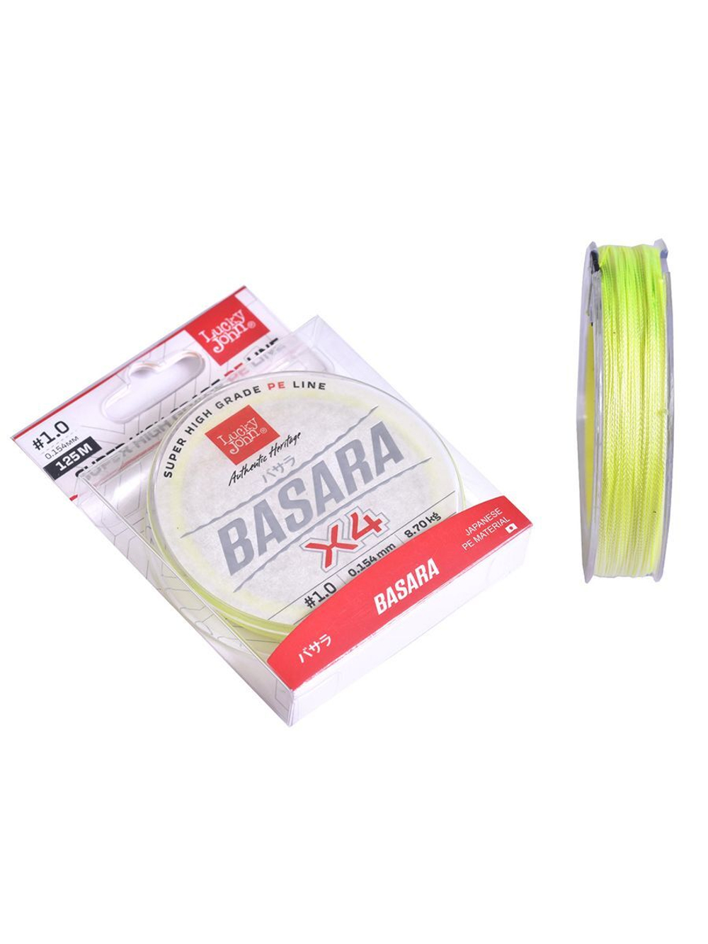 Плетеный шнур Lucky John Basara Light Green 125/011