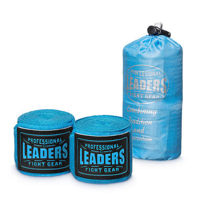 Бинты боксерские Leaders PRO голубые 3.5 м.