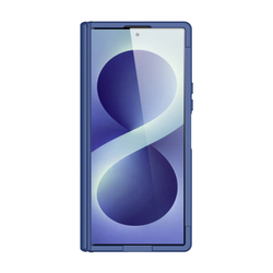 Противоударный чехол синего цвета с MagSafe и поворотной подставкой для Samsung Galaxy Z Fold 8 Ultra, серия Kind Series Case от Dux Ducis
