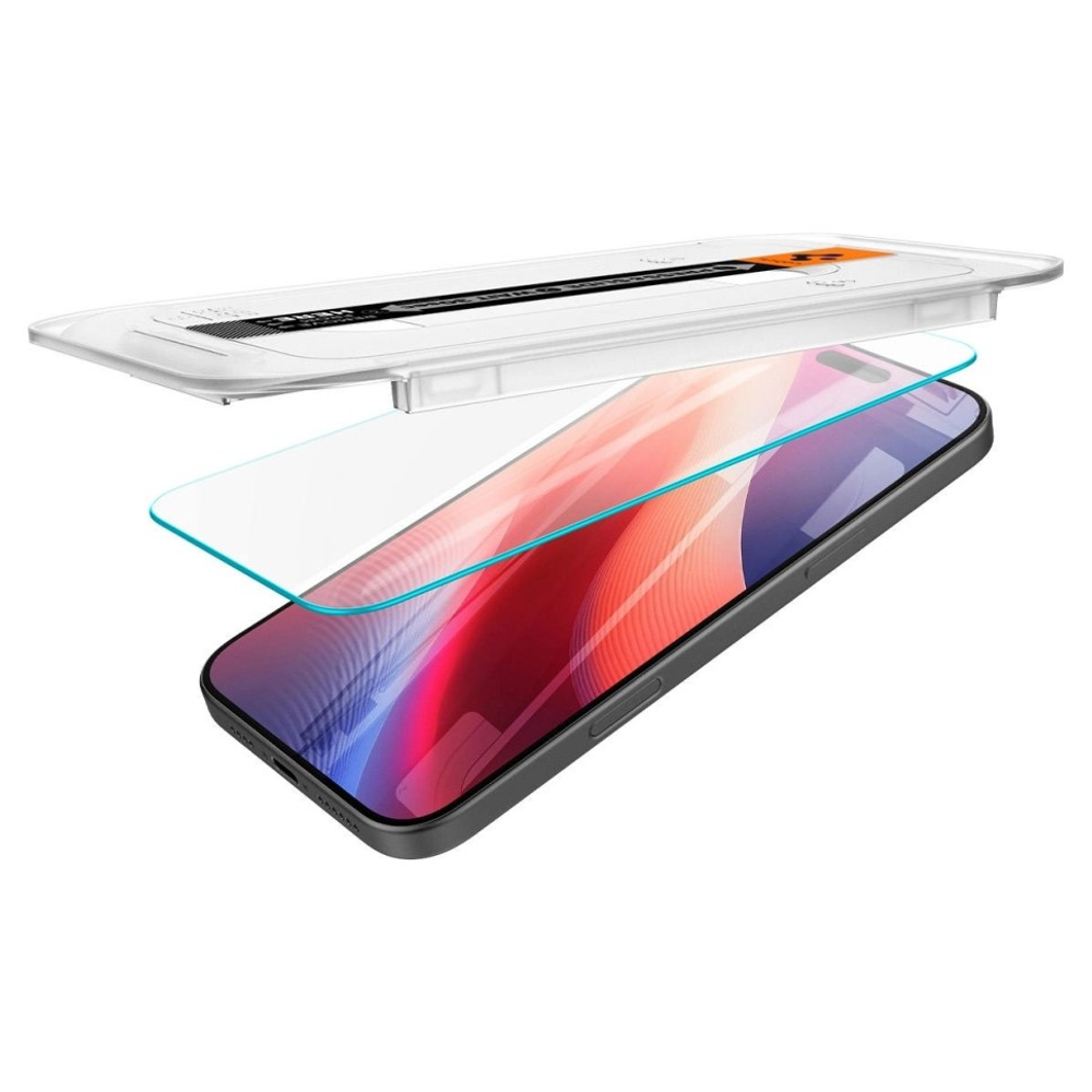 Защитное стекло для i-Phone 16 Pro 6.3" Spigen Glas.tR EZ Fit (AGL07928) (2шт) прозрачное