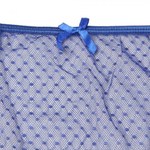 Трусики на высокой посадке Lace Strappy, синие, XS-S