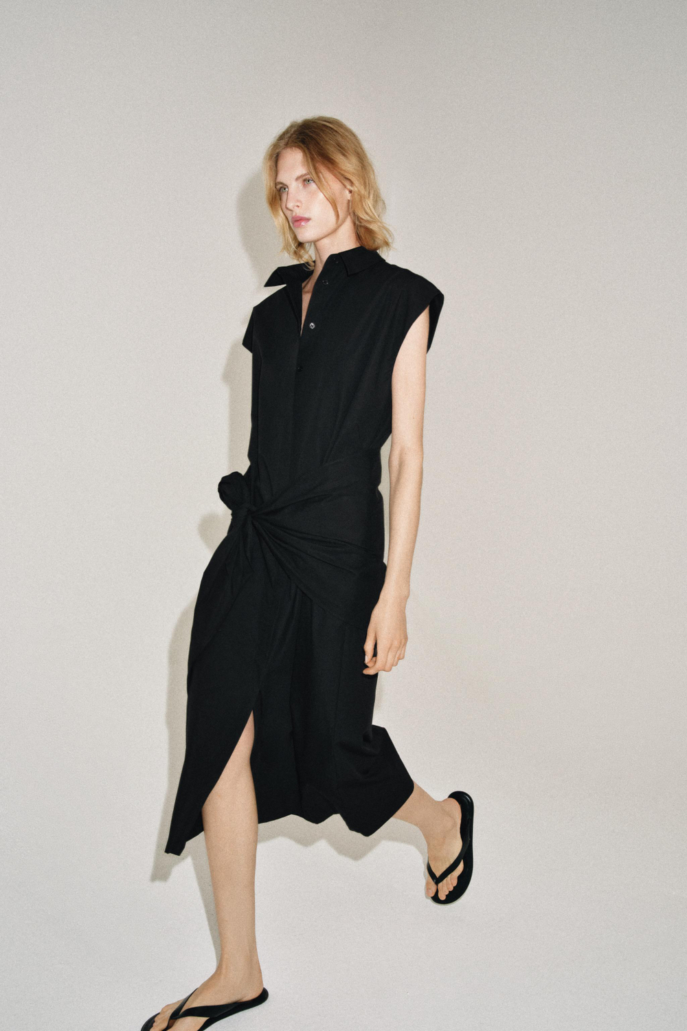ПЛАТЬЕ-РУБАШКА С ПОЯСОМ — ZW COLLECTION — ZARA