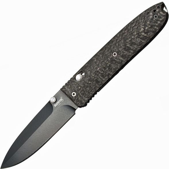 Цена наНож складной Lionsteel Daghetta Black 8701 FC, сталь D2 Blade, рукоять карбон/G-10