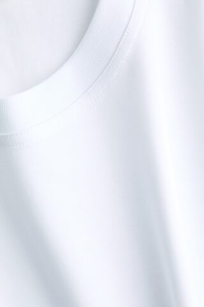Хлопковая футболка из интерлока - H&M