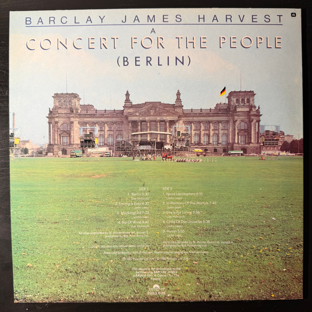 Виниловая пластинка Barclay James Harvest ‎– A Concert For The People LP