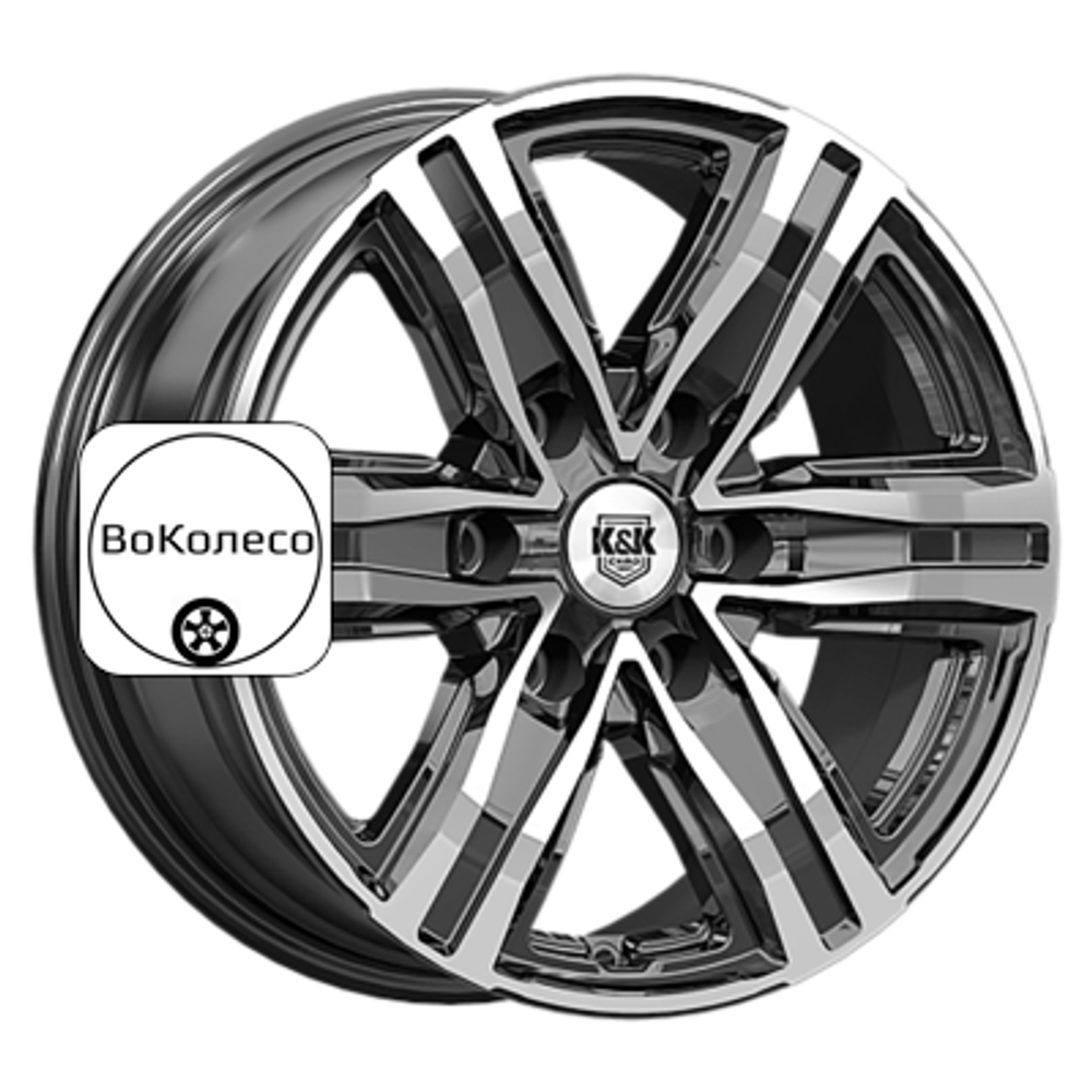 7,5x17/6x139,7 ET30 D106,1 R8 (КС1174) Алмаз черный K&K