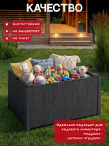 Allibert Стол-сундук Арика (Arica storage table), графит — фото 4