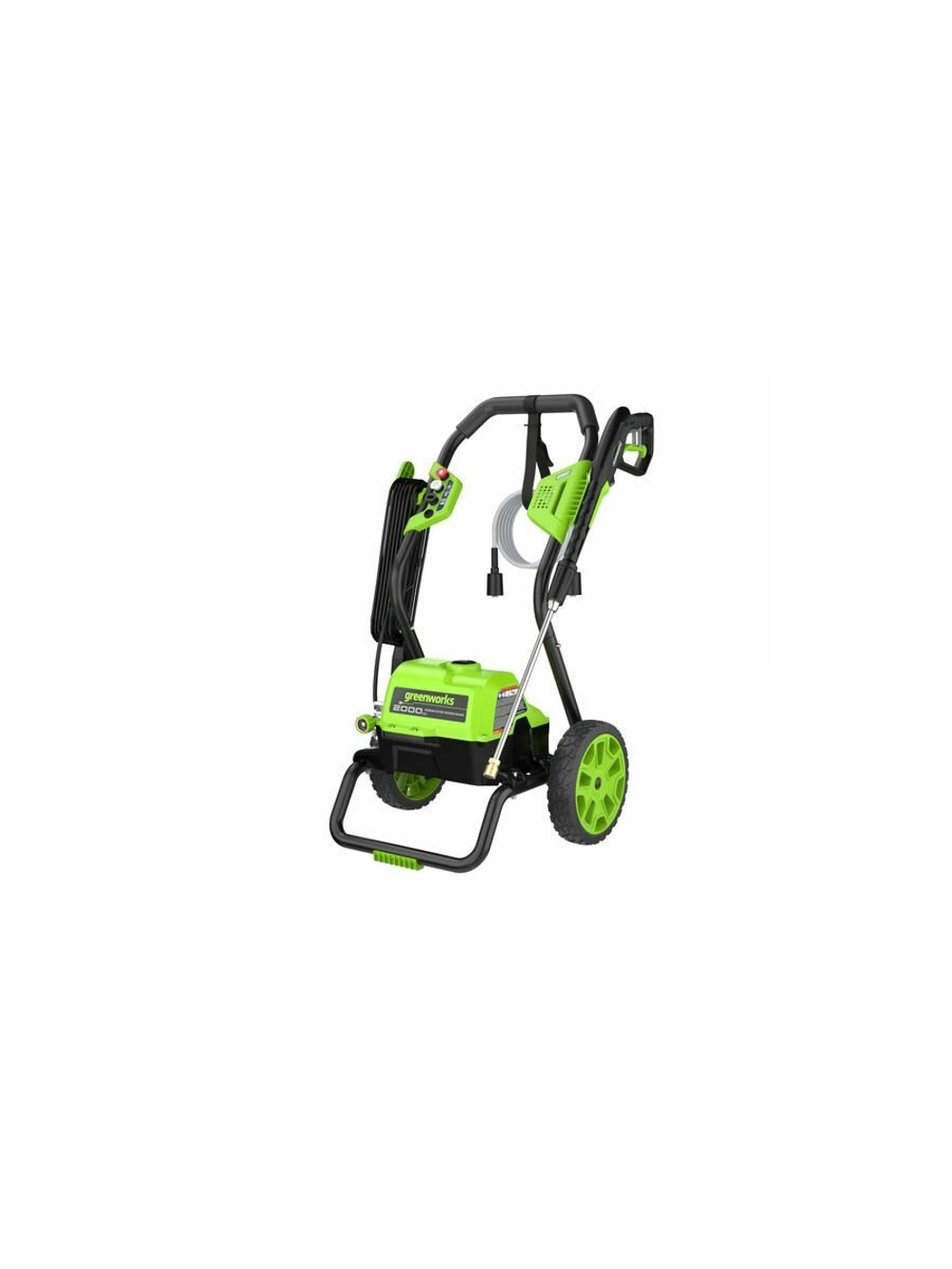 Мойка высокого давления GREENWORKS 1800Вт,140бар,420 л/час.,шланг7,6м (5106707)