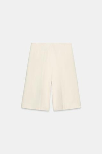 ZARA ШОРТЫ ИЗ СУКНА, ЭКРЮ