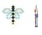 Конструктор Mıcro Waffle "Dragonfly" Стрекоза (150 деталей) Marioinex