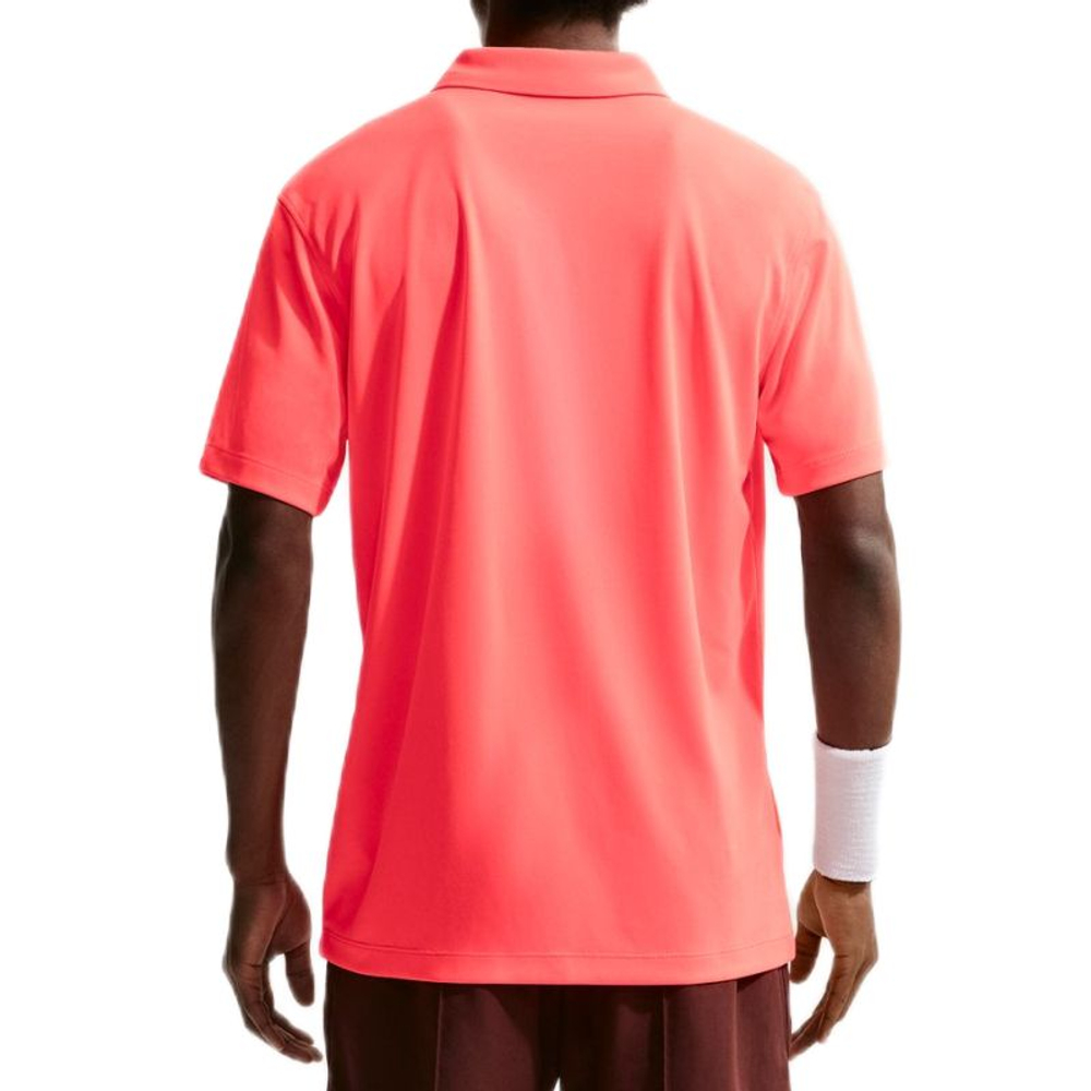 Теннисное поло Nike Court Dri-Fit Solid - hot lava/black