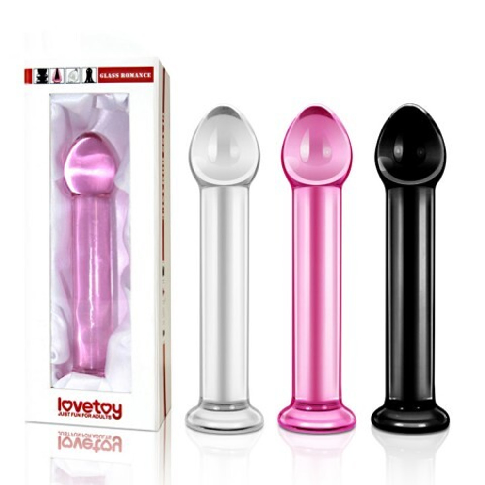 Стеклянный фаллоимитатор Lovetoy Glass Romance (16×3,5 см)