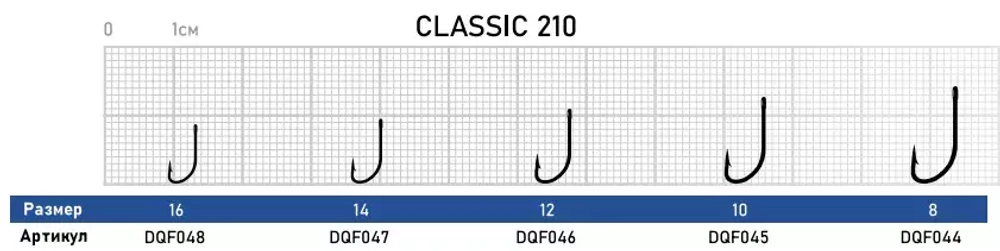 Крючок Dunaev Classic 210