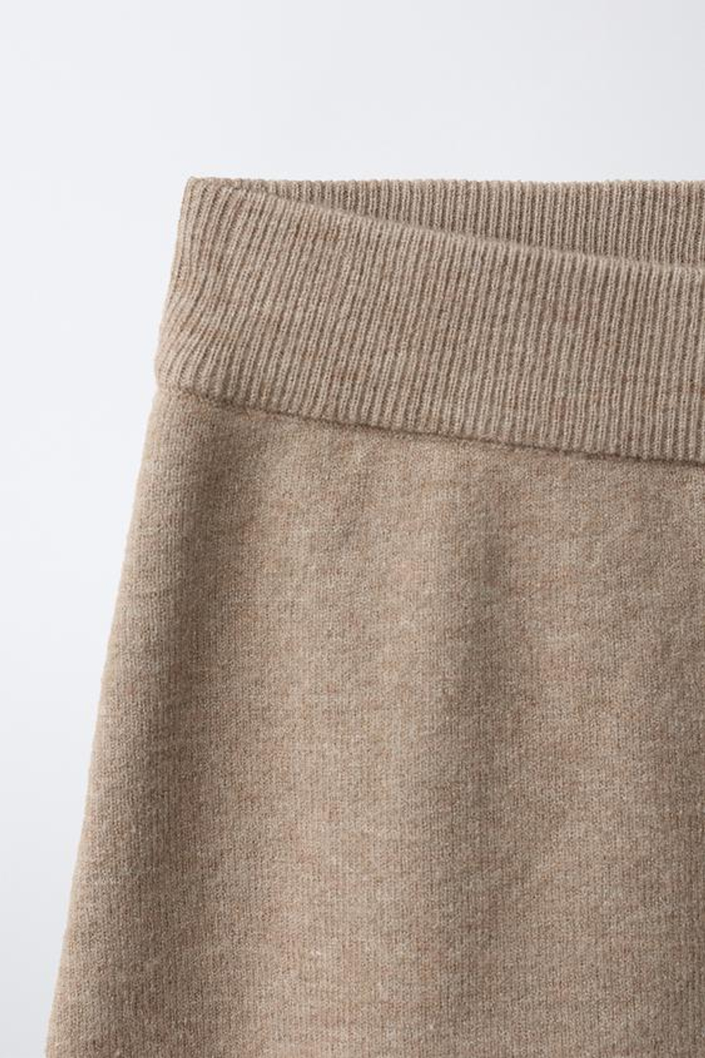ZARA ТРИКОТАЖНАЯ ЮБКА В СКЛАДКУ, РЫЖЕВАТО-КОРИЧНЕВЫЙ