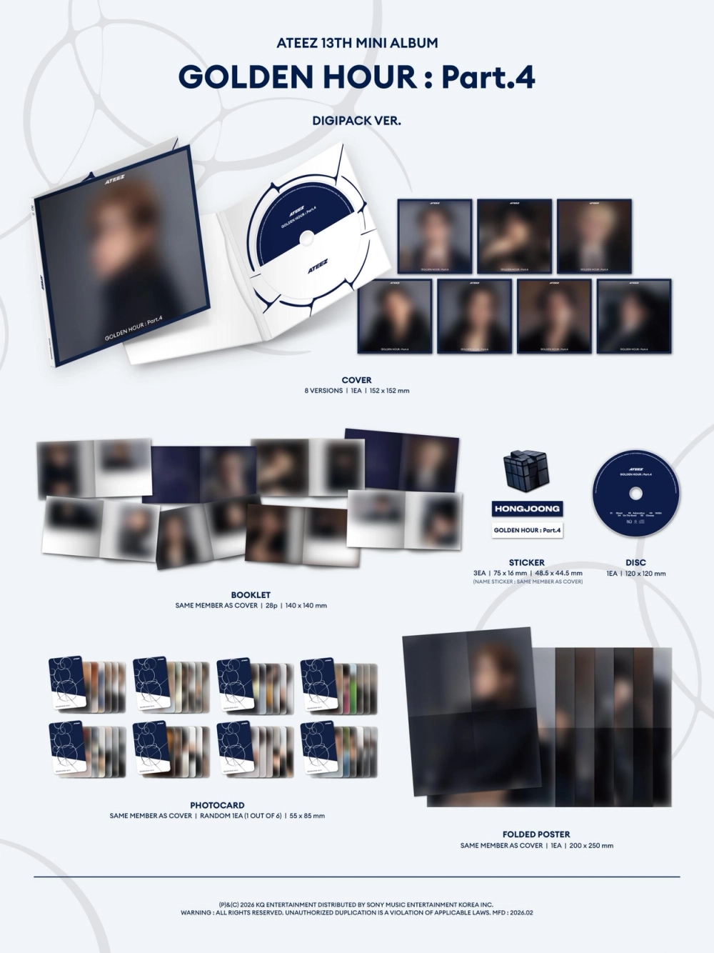 Альбом ATEEZ - GOLDEN HOUR : Part.4 [DIGIPACK Ver.]