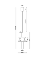 Подвесной светильник Maytoni Sound Wave MOD255PL-01B2