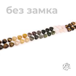 Нить бусин микс