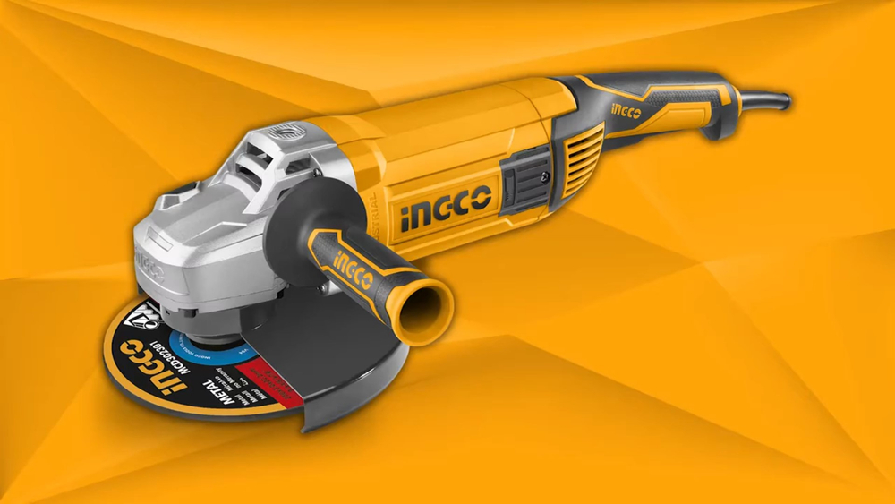 Угловая шлифовальная машина (УШМ) INGCO AG24008 INDUSTRIAL 230 мм 2,4 кВт