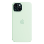Силиконовый чехол с поддержкой MagSafe Apple Silicone Case для iPhone 15, Soft Mint (Пастельно-мятный)