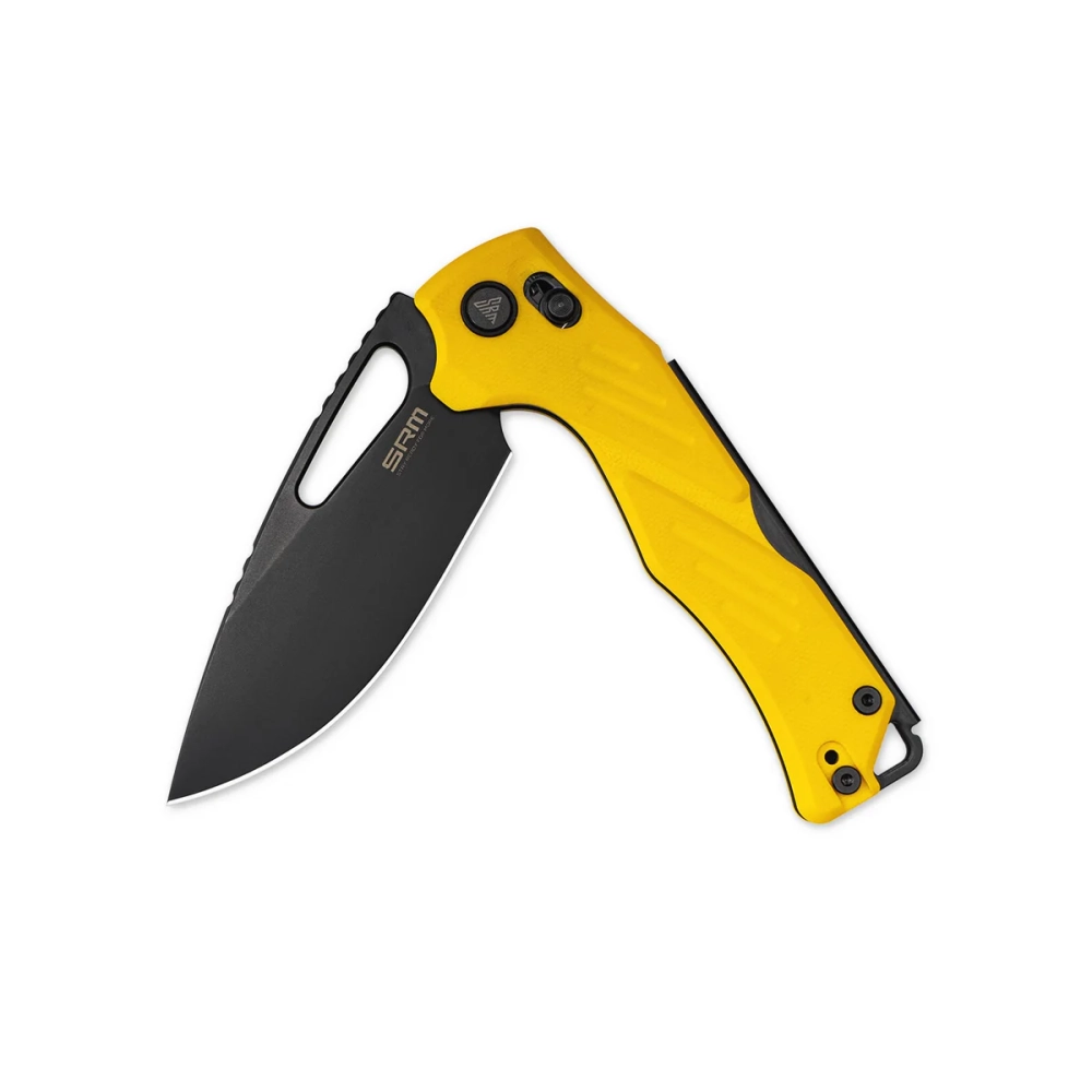 Нож складной SRM 239X-GY Mirage Blackwash (14C28N, Yellow G10)