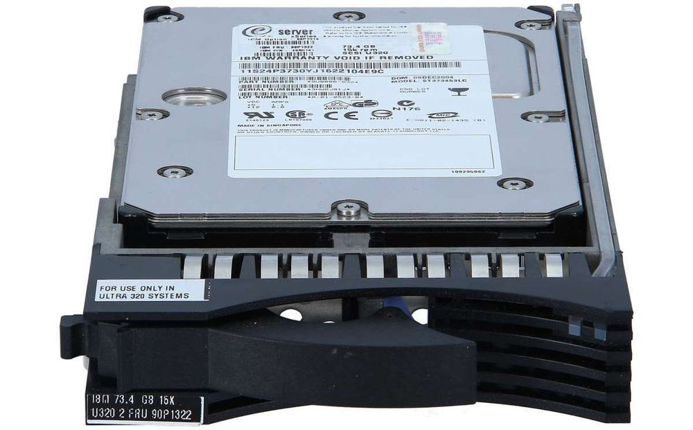 Жесткий диск IBM 73,4 GB Ultra320 Hot Swap 15K 90P1319