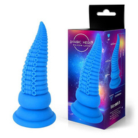Синий фантазийный анальный стимулятор-щупальце 12,5см Bior Toys Magic Hero MH-13053