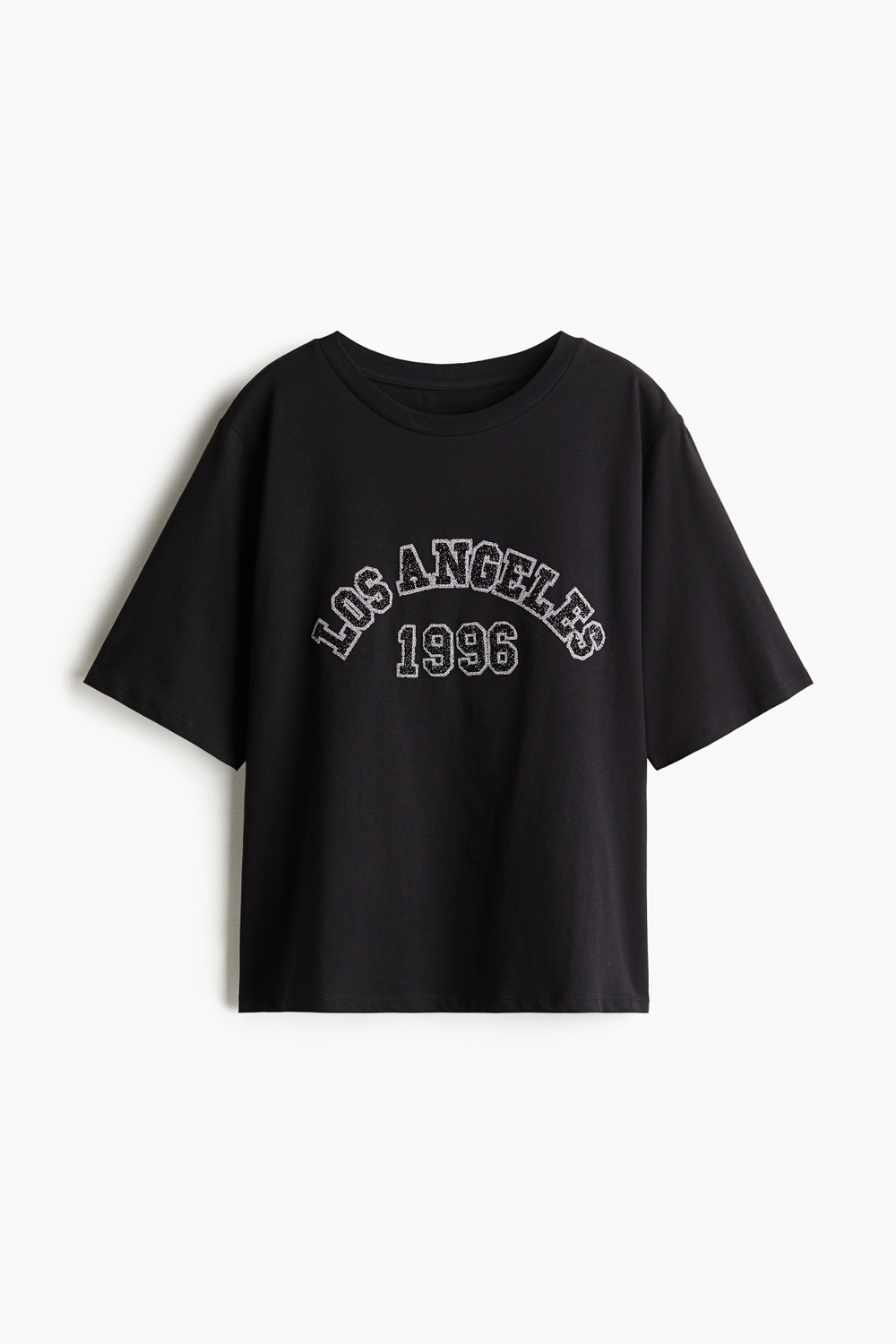 Футболка с вышивкой — Чёрный/Los Angeles - H&M