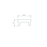 Экран SL-BEVEL-W21-2000 OPAL (Arlight, Пластик)