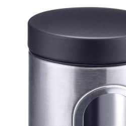 Банка для сыпучих продуктов с окошком 2.3л Westmark Steel