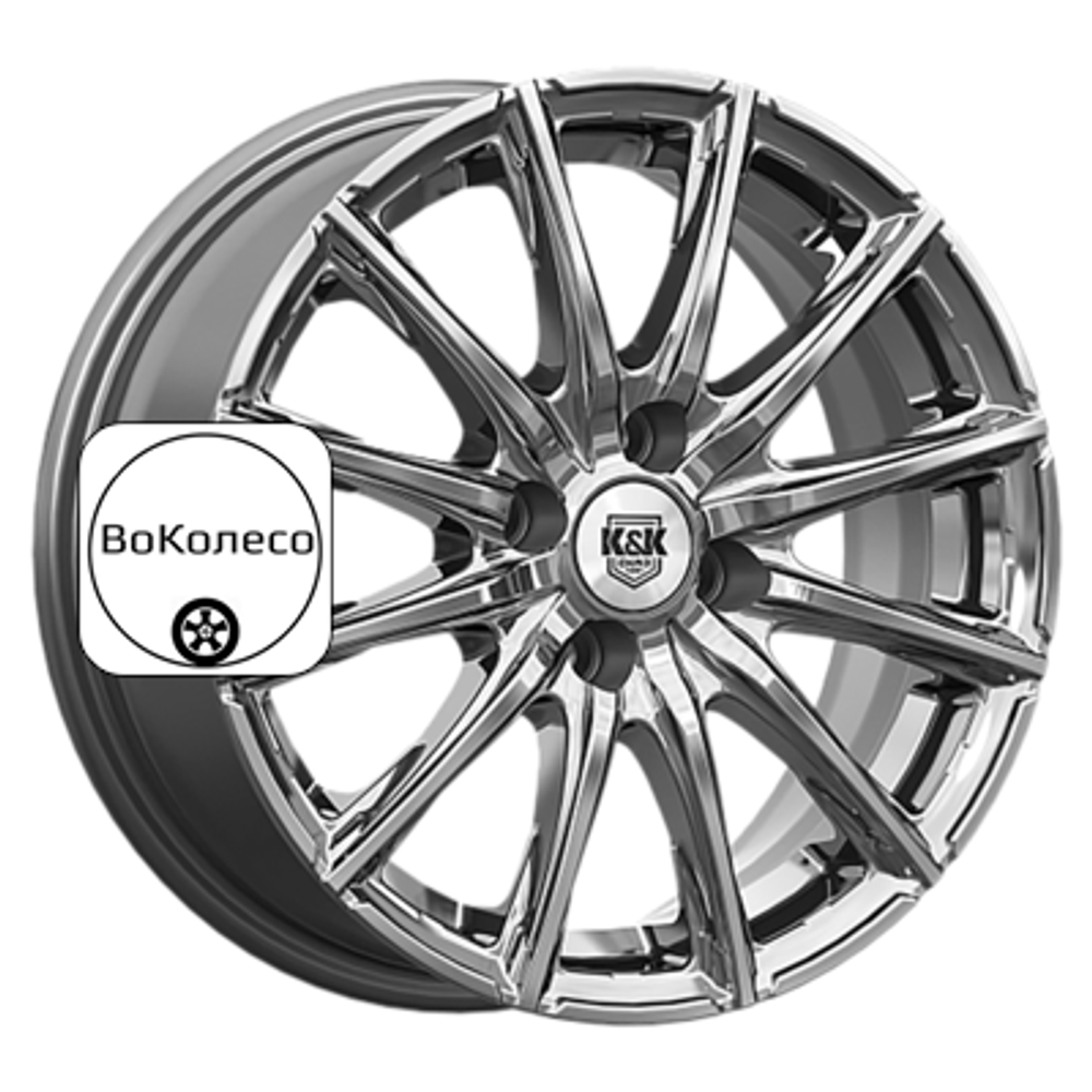 6x15/4x100 ET50 D60,1 Сандал (КС1199) Дарк платинум K&K