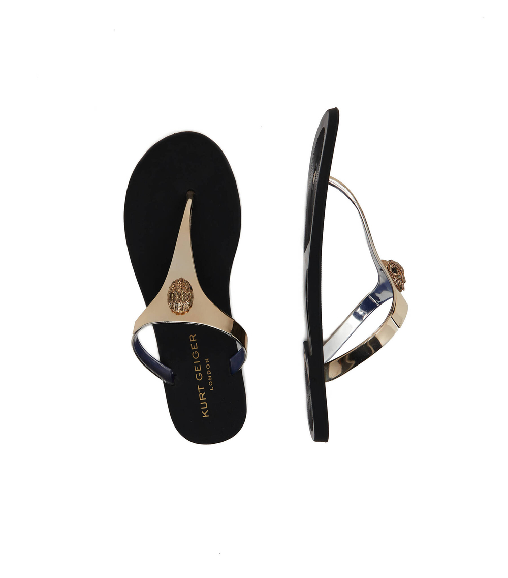 Вьетнамки MADDISON Kurt Geiger - золотой(9796361979)