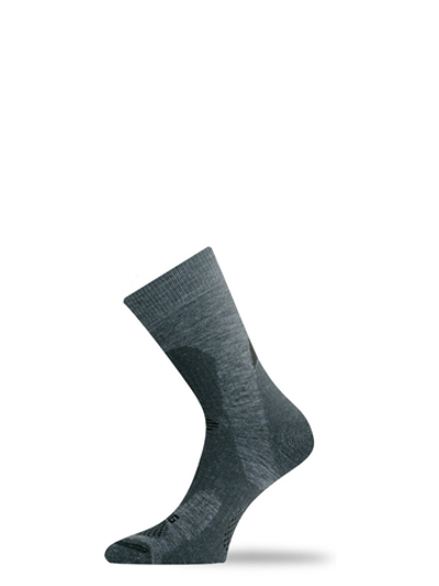 Носки Lasting TRP 889, wool+polyamide, серый с темными вставками, размер L , TRP889-L