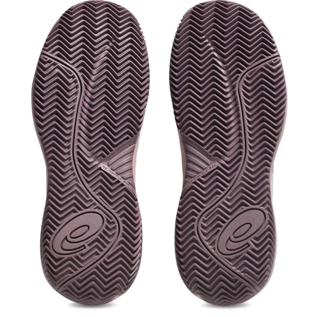 Детские теннисные кроссовки Asics Gel-Resolution X GS Clay - soft oat/dark aubergine