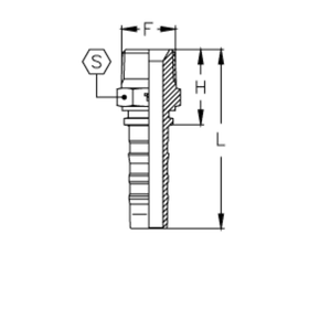 Фитинг DN 20 BSPT 3/4 Interlock