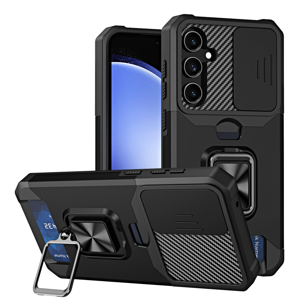 Противоударный чехол Сard Reader Case для Samsung Galaxy S24 FE