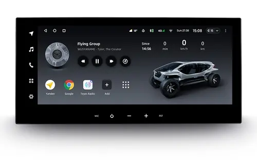 Магнитола для Toyota Camry 80 2024+ (Китай, без КЗВ) - Teyes LUX ONE спец. монитор 12.3" 2K QLED на Android 10, Быстрая, CarPlay, 4G SIM-слот